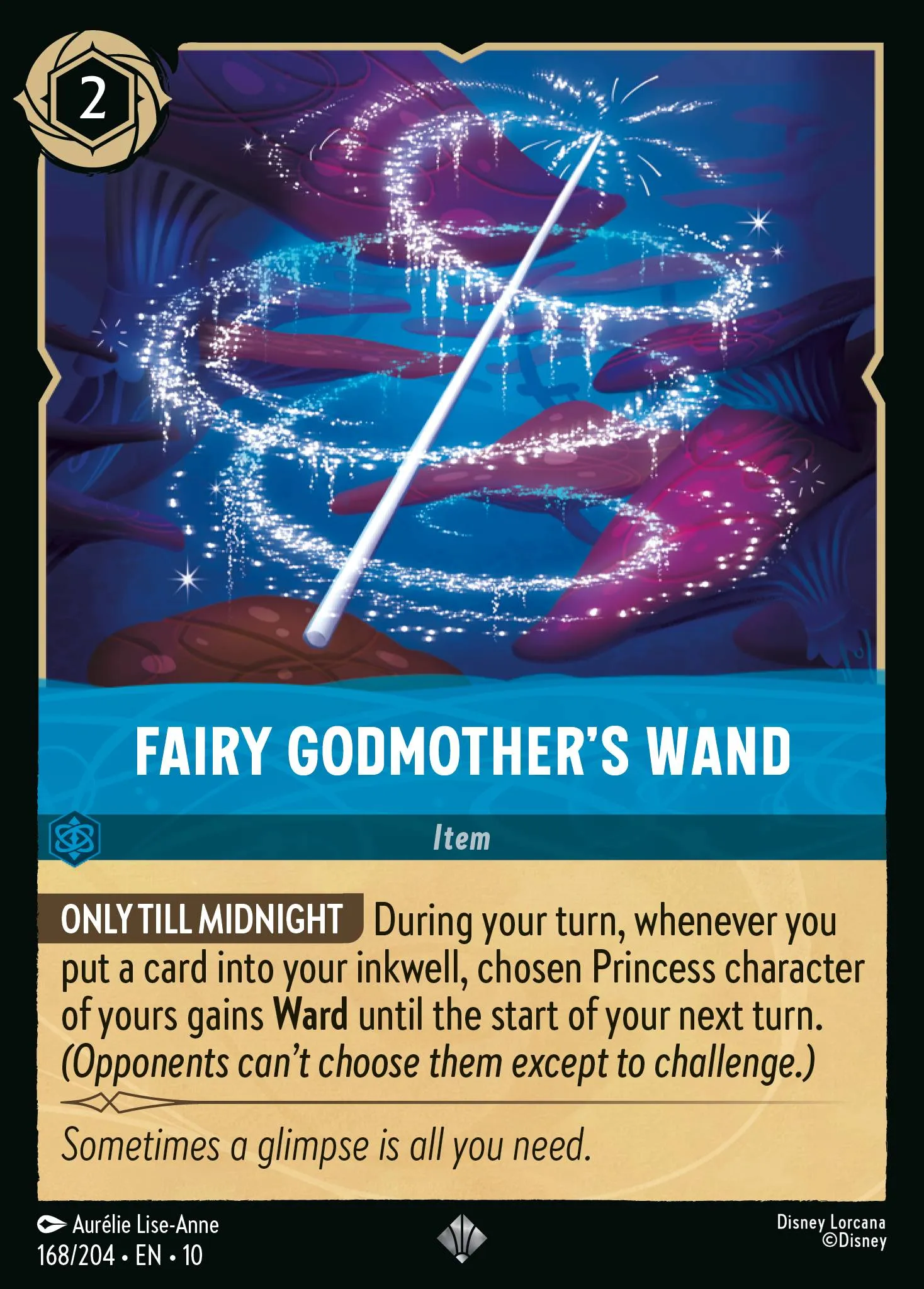 2025 Whispers in the Well Fairy Godmother's Wand #168 Super Rare card image