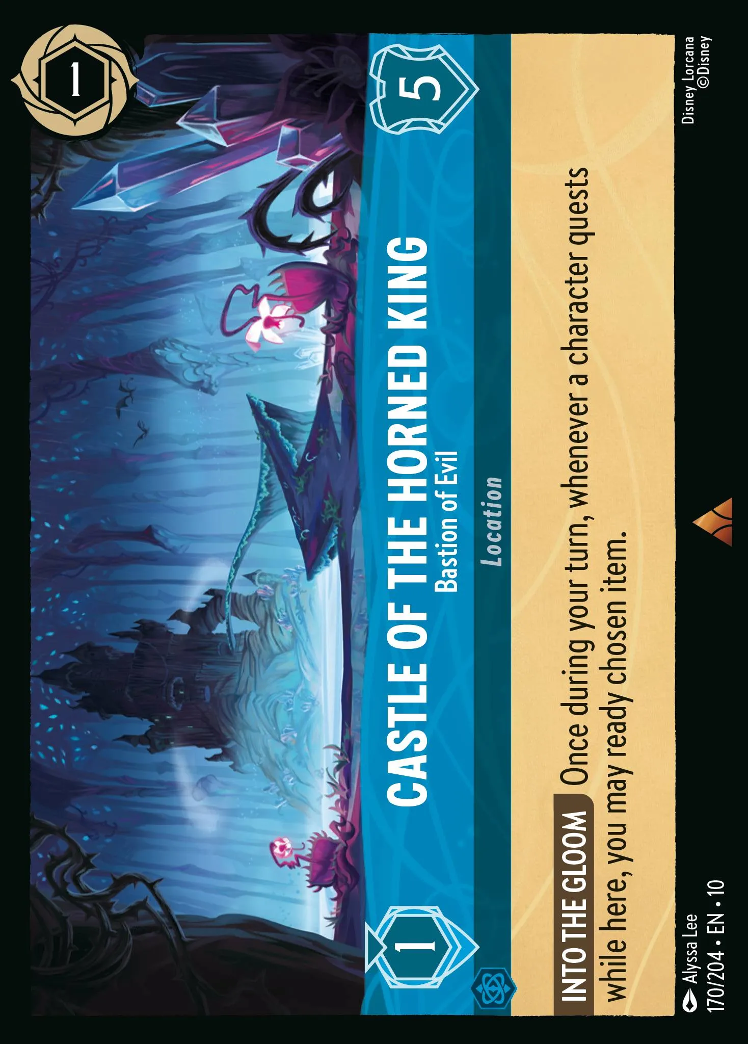 2025 Whispers in the Well Castle of the Horned King - Bastion of Evil #170 Rare card image