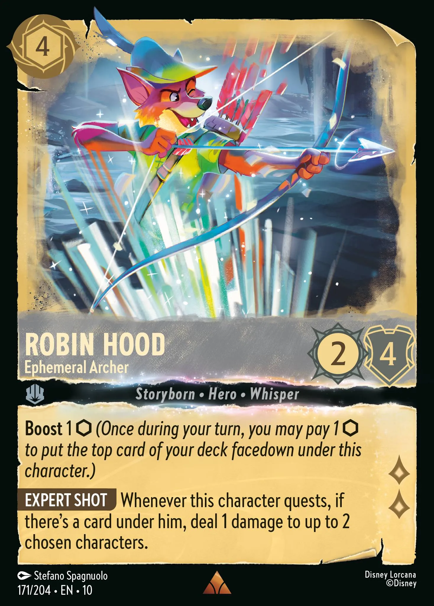 2025 Whispers in the Well Robin Hood - Ephemeral Archer #171 Rare card image