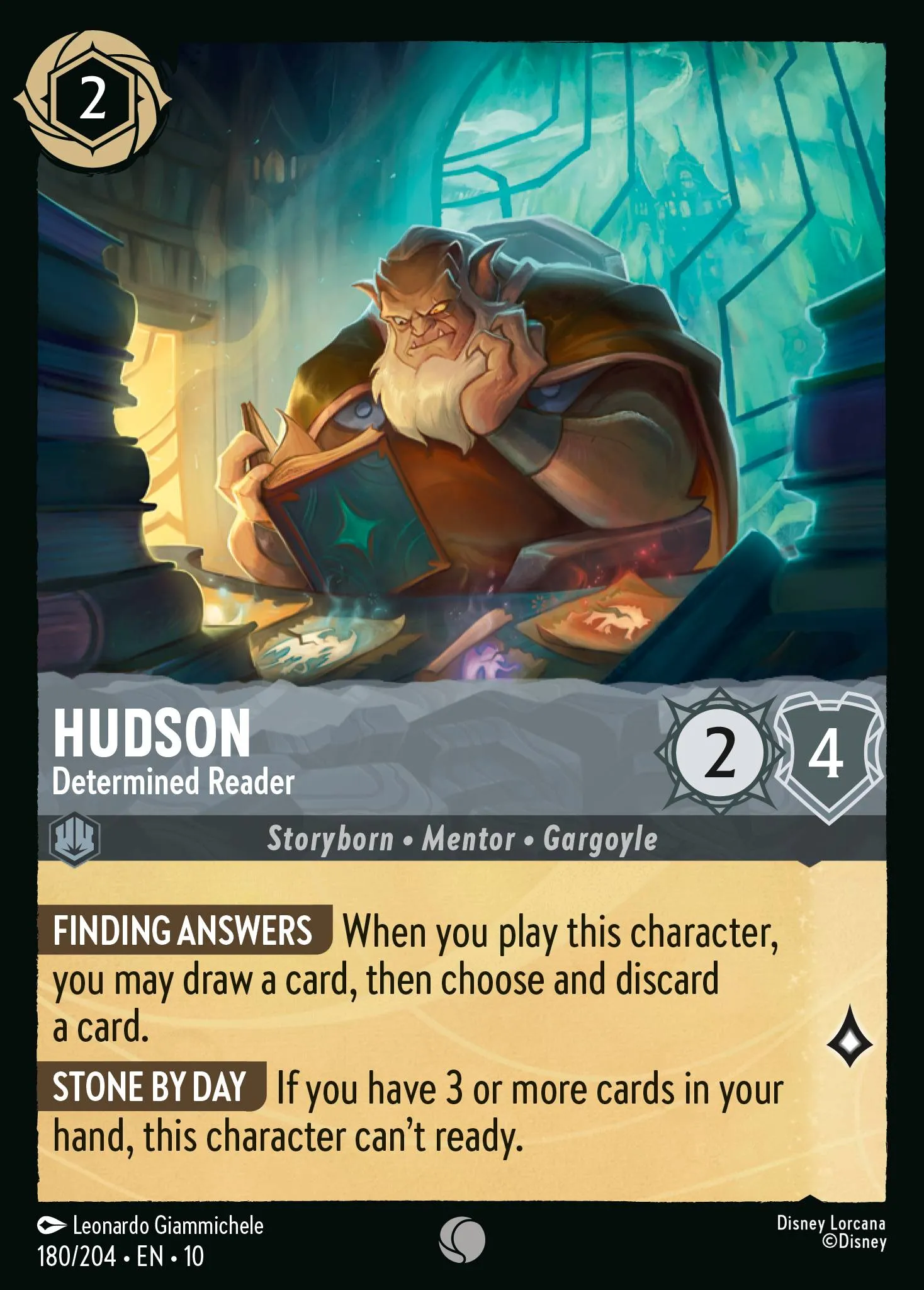 2025 Whispers in the Well Hudson - Determined Reader #180 Common card image