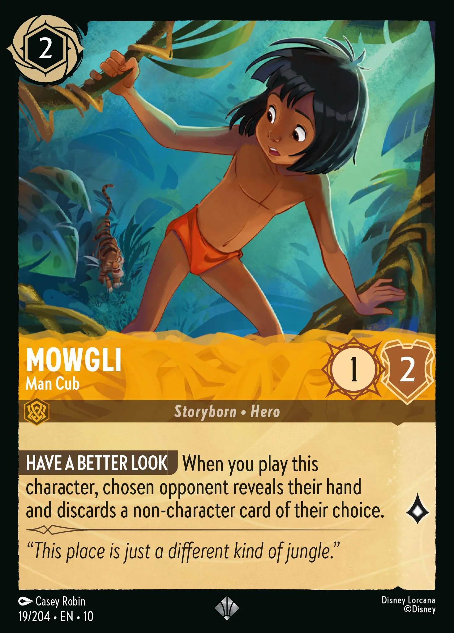 2025 Whispers in the Well Mowgli - Man Cub Super Rare #19 Super Rare card image