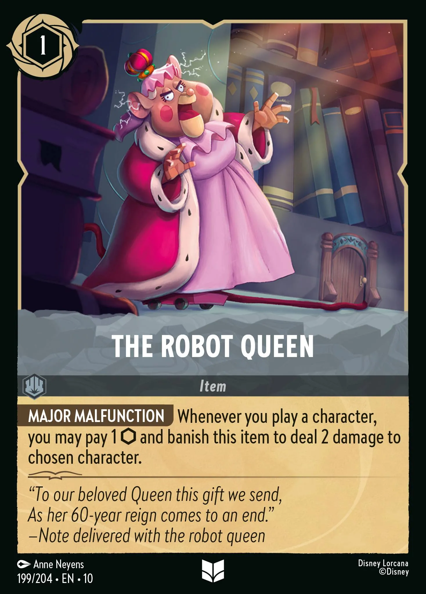 2025 Whispers in the Well The Robot Queen #199 Uncommon card image