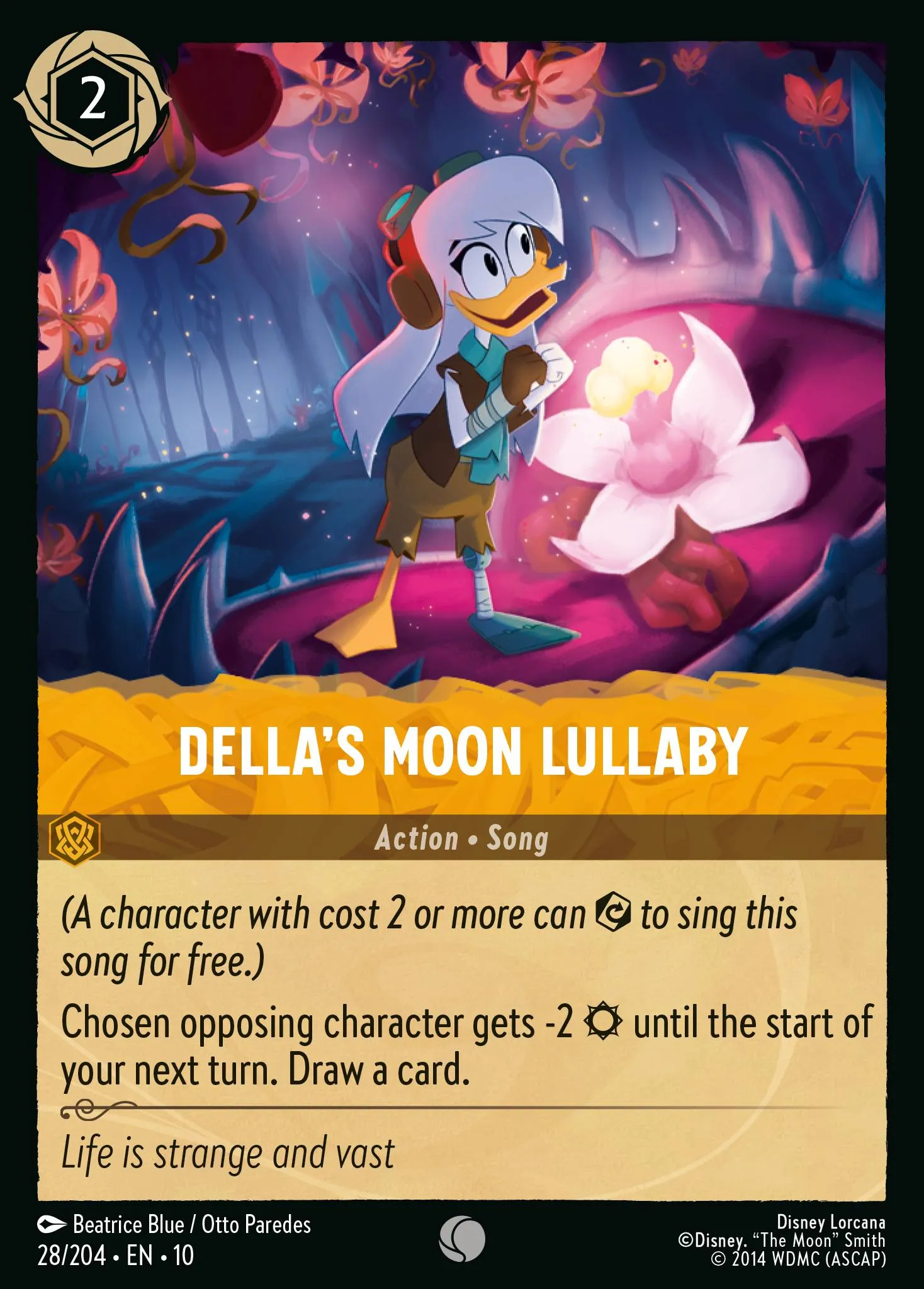 2025 Whispers in the Well Della's Moon Lullaby #28 Common card image