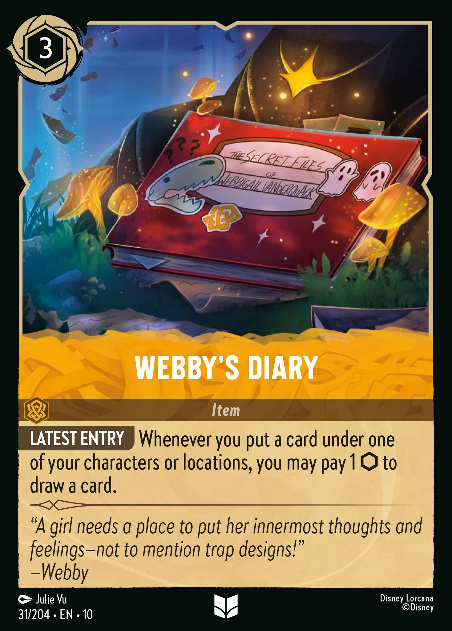 2025 Whispers in the Well Webby's Diary #31 Uncommon card image