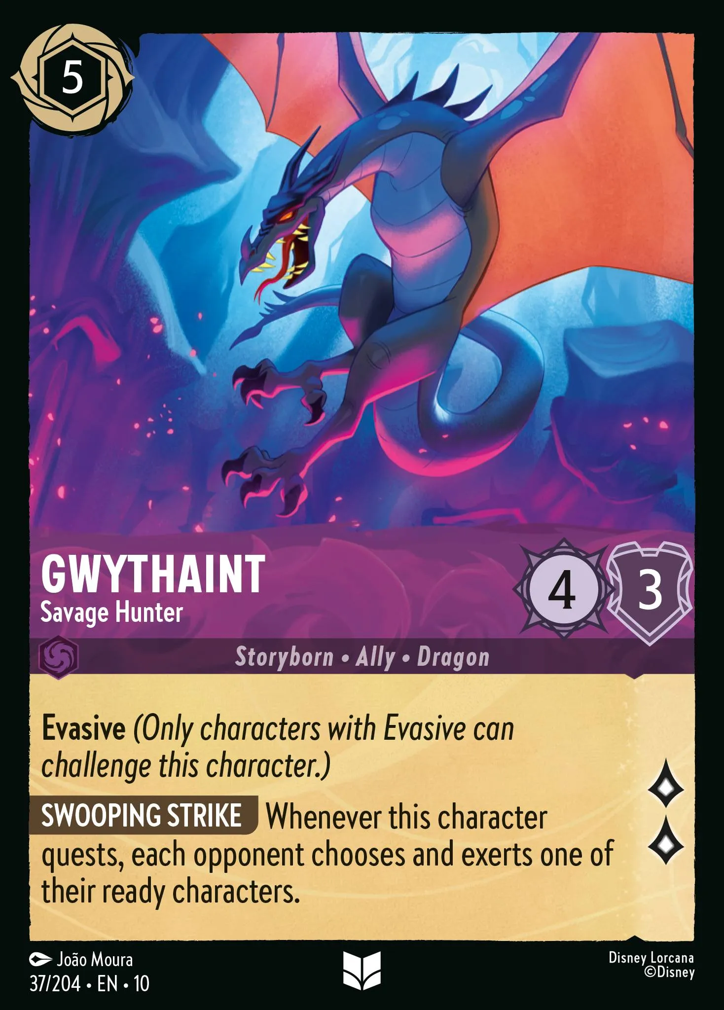 2025 Whispers in the Well Gwythaint - Savage Hunter #37 Uncommon card image