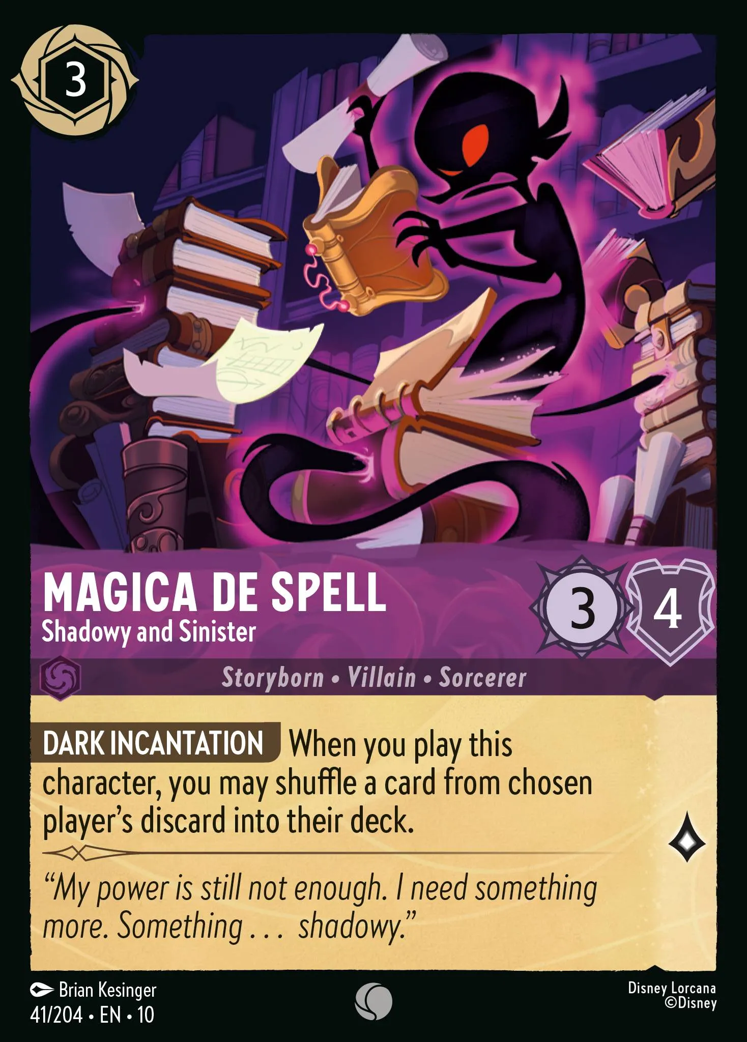 2025 Whispers in the Well Magica De Spell - Shadowy and Sinister #41 Common card image