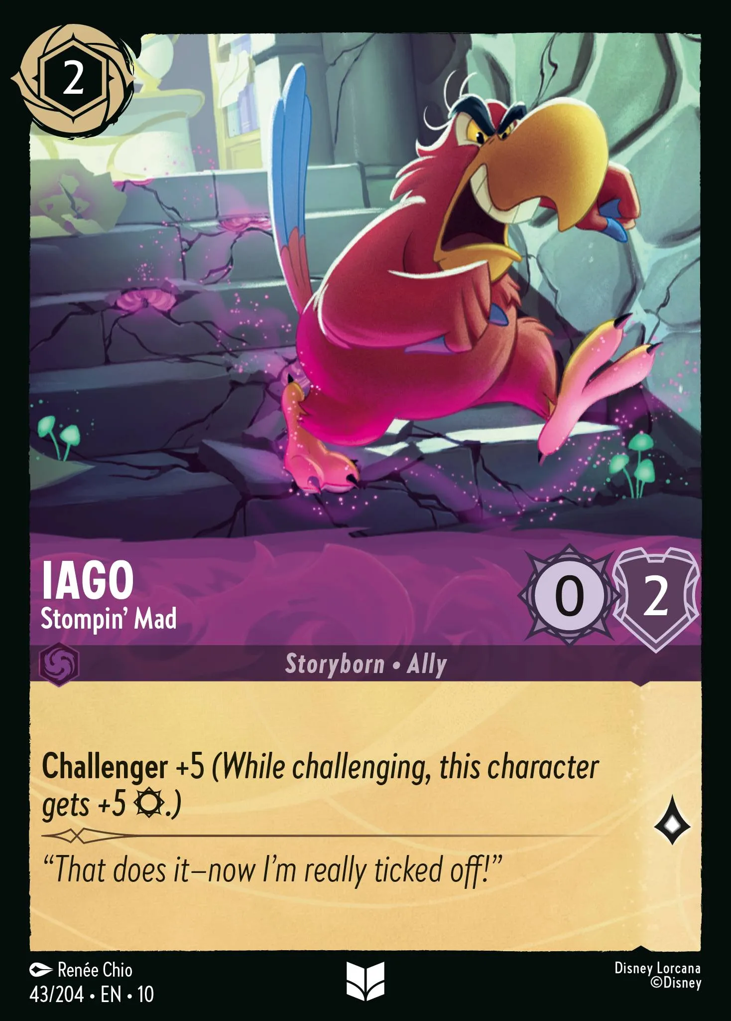 2025 Whispers in the Well Iago - Stompin' Mad #43 Uncommon card image