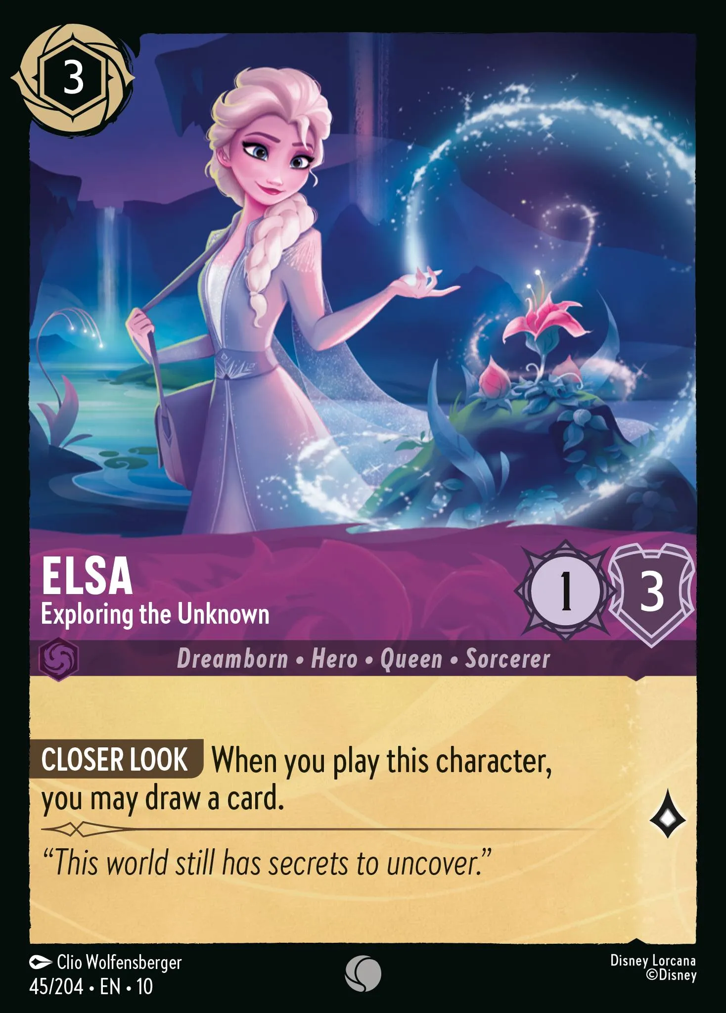 2025 Whispers in the Well Elsa - Exploring the Unknown #45 Common card image
