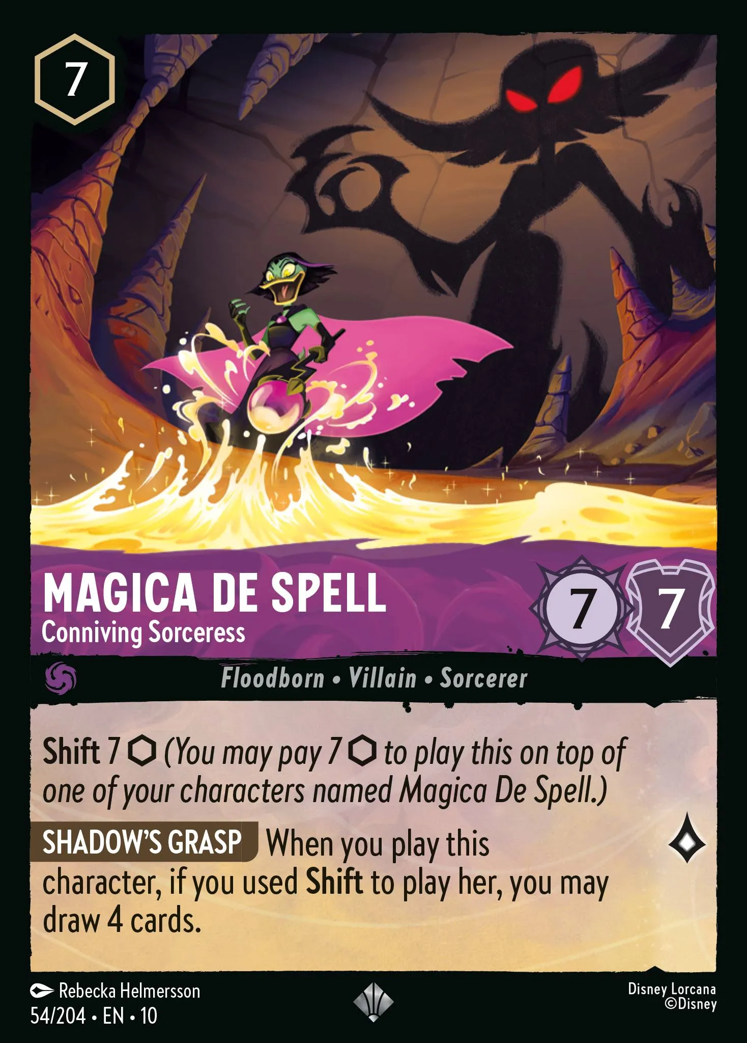 2025 Whispers in the Well Magica De Spell - Conniving Sorceress #54 Super Rare card image