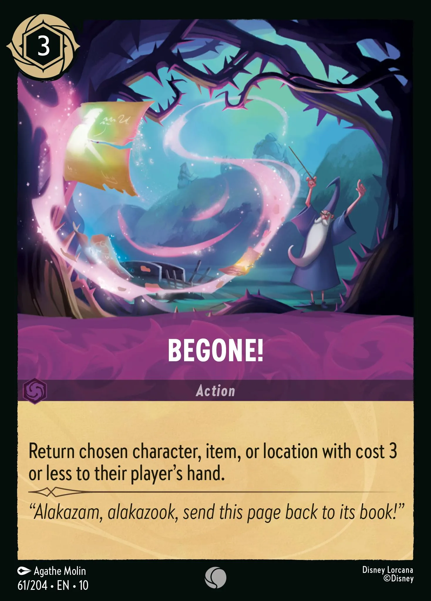 2025 Whispers in the Well Begone! #61 Common card image