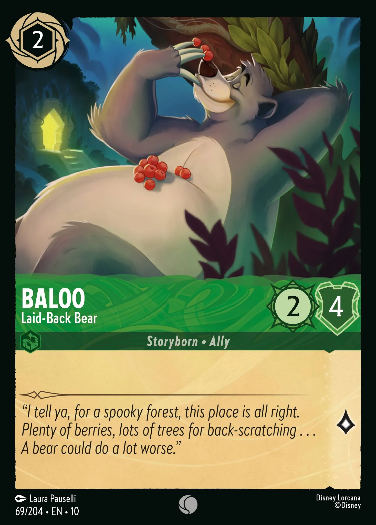 2025 Whispers in the Well Baloo - Laid-Back Bear #69 Common card image