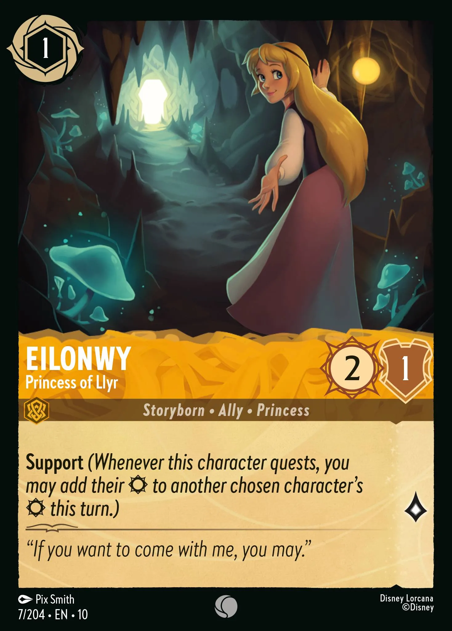 2025 Whispers in the Well Eilonwy - Princess of Llyr Common #7 Common card image