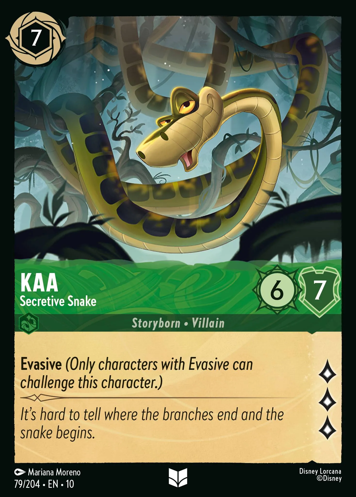 2025 Whispers in the Well Kaa - Secretive Snake #79 Uncommon card image