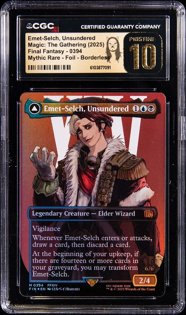 2025 Magic: The Gathering Final Fantasy Mythic Rare Holo Borderless Emet-Selch, Unsundered #0394 card image