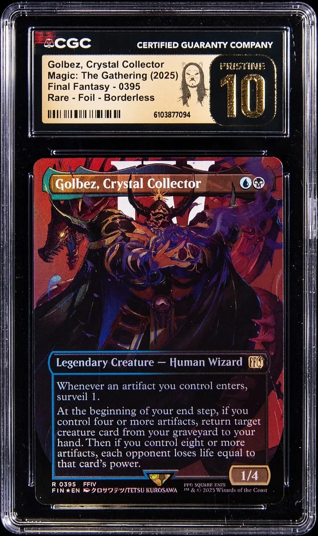 2025 Magic: The Gathering Final Fantasy Rare Holo Borderless Golbez, Crystal Collector #0395 card image