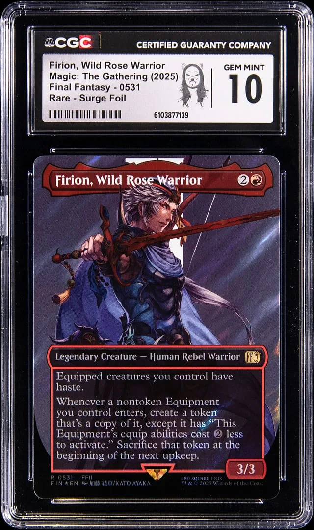 2025 Magic: The Gathering Final Fantasy Rare Surge Holo Firion, Wild Rose Warrior #0531 card image