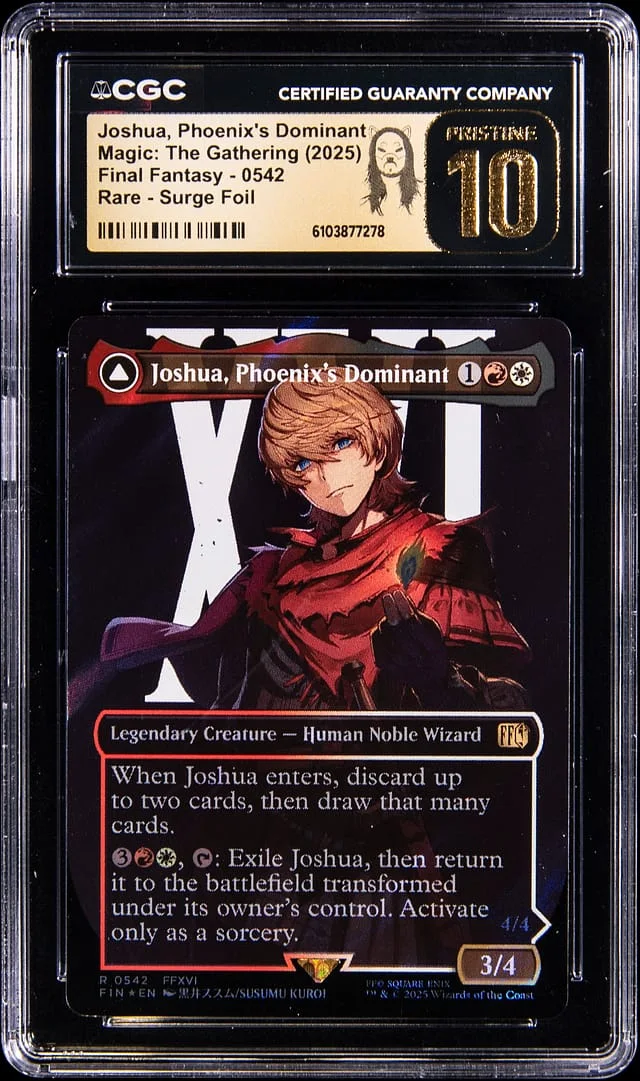2025 Magic: The Gathering Final Fantasy Rare Surge Holo Joshua, Phoenix's Dominant #0542 card image