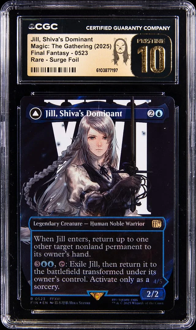 2025 Magic: The Gathering Final Fantasy Rare Surge Holo Jull, Shiva's Dominant #0523 card image