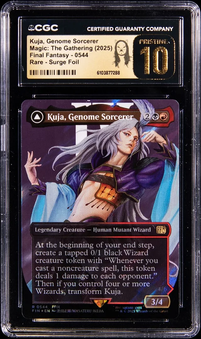 2025 Magic: The Gathering Final Fantasy Rare Surge Holo Kuja, Genome Sorcerer #0544 card image