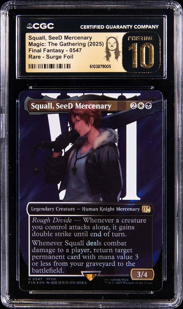 2025 Magic: The Gathering Final Fantasy Rare Surge Holo Squall, SeeD Mercenary #0547 card image