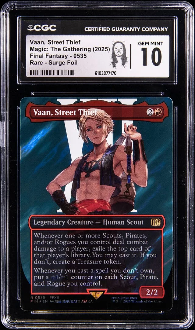2025 Magic: The Gathering Final Fantasy Rare Surge Holo Vaan, Street Thief #0535 card image