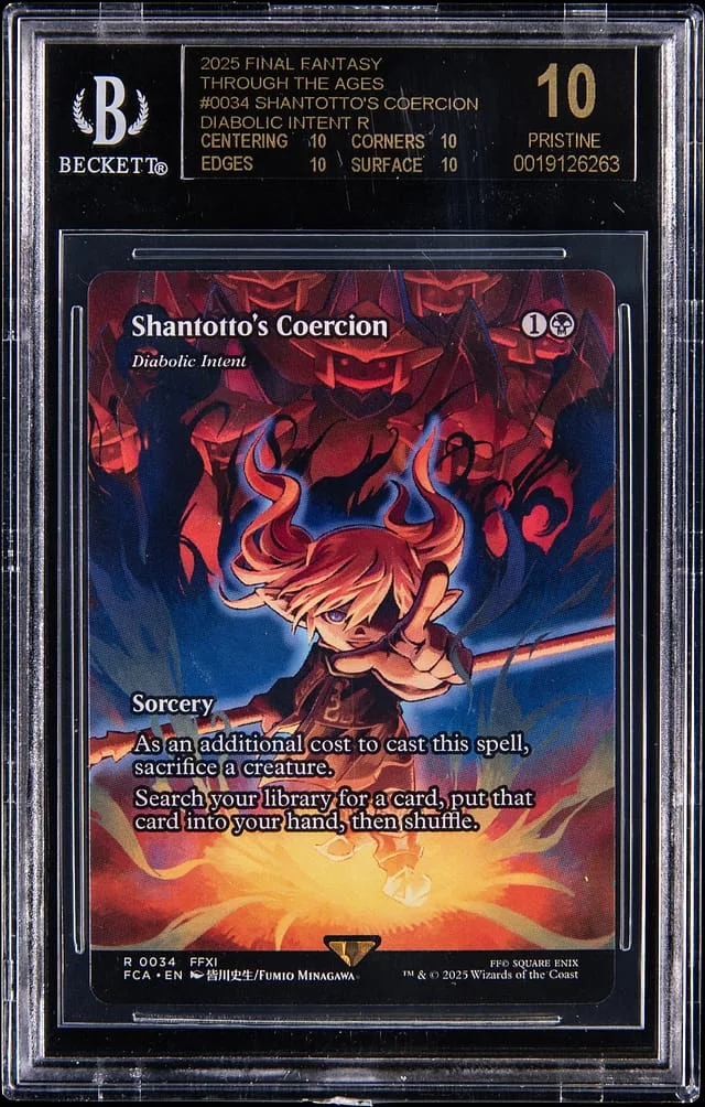 2025 Magic The Gathering: Final Fantasy Through The Ages Shantotto's Coercion Diabolic Intent #0034 card image
