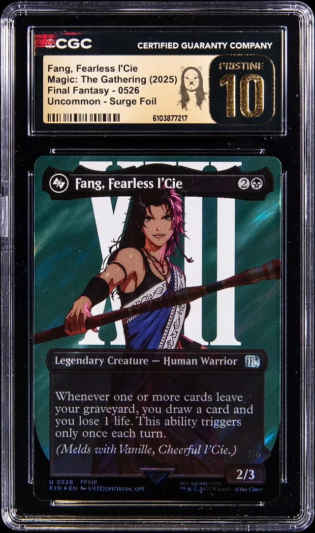 2025 Magic: The Gathering Final Fantasy Uncommon Surge Holo Fang, Fearless I'Cie #0526 card image