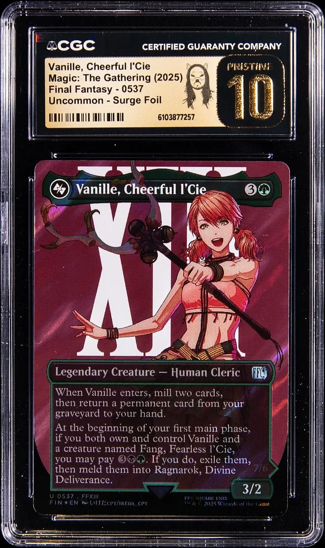 2025 Magic: The Gathering Final Fantasy Uncommon Surge Holo Vanille, Cheerful I'Cie #0537 card image