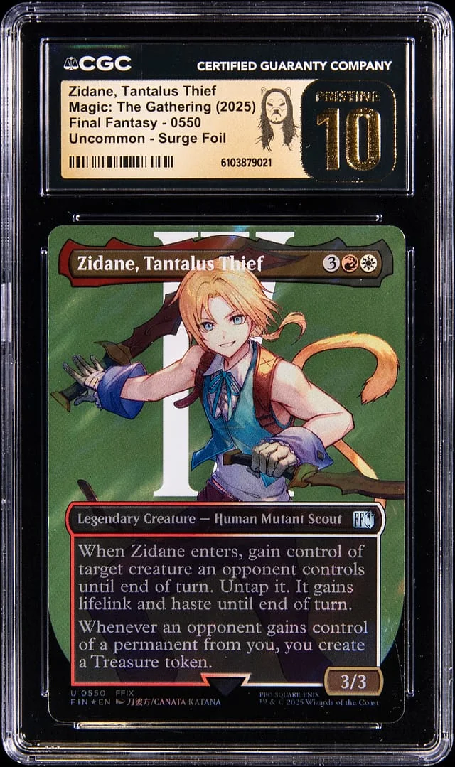2025 Magic: The Gathering Final Fantasy Uncommon Surge Holo Zidane, Tantalus Thief #0550 card image