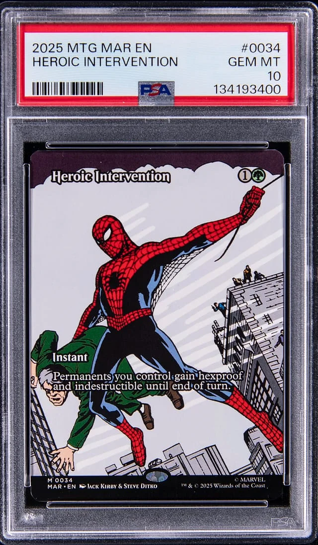 2025 Magic: The Gathering Marvel's Spider-Man Source Material Heroic Intervention #0034 card image