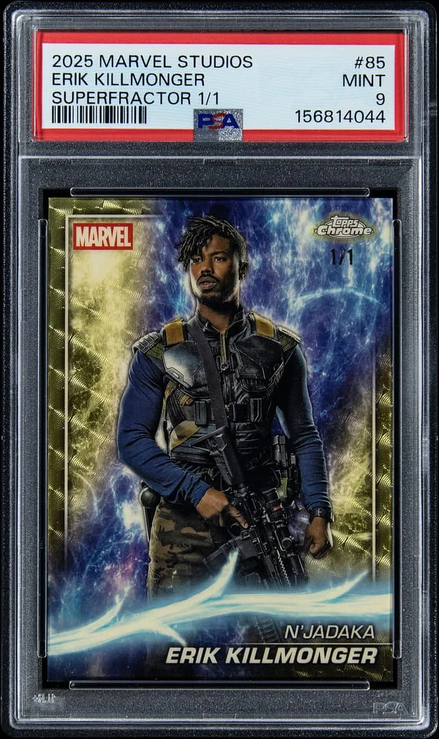 2025 Marvel Studios SuperFractor Erik Killmonger #85 card image