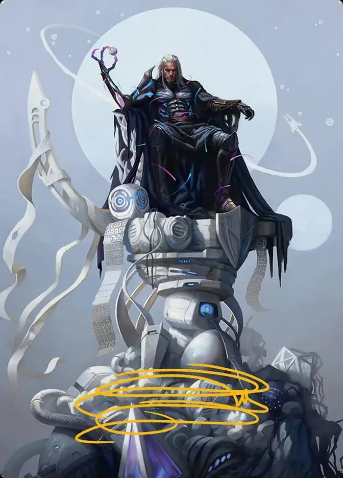 2025 Edge of Eternities Art Series Tezzeret, Cruel Captain // Tezzeret, Cruel Captain #35 common card image