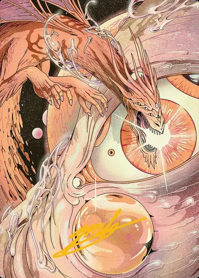 2025 Edge of Eternities Art Series Nova Hellkite // Nova Hellkite #40 common card image