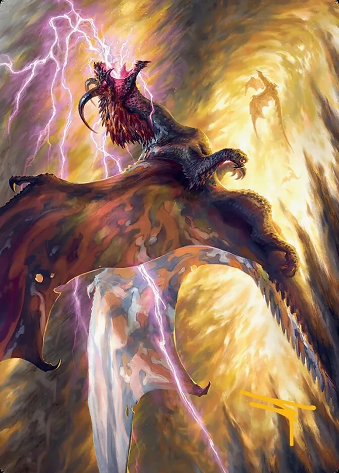2025 Tarkir: Dragonstorm Art Series Stormscale Scion // Stormscale Scion #17 common card image