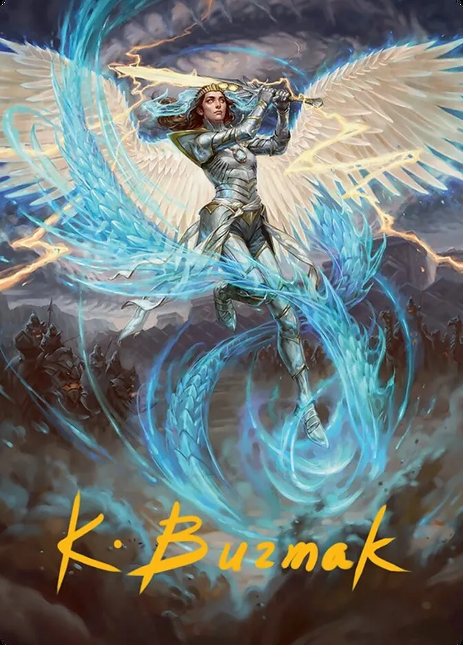 2025 Tarkir: Dragonstorm Art Series Elspeth, Storm Slayer // Elspeth, Storm Slayer #49 common card image