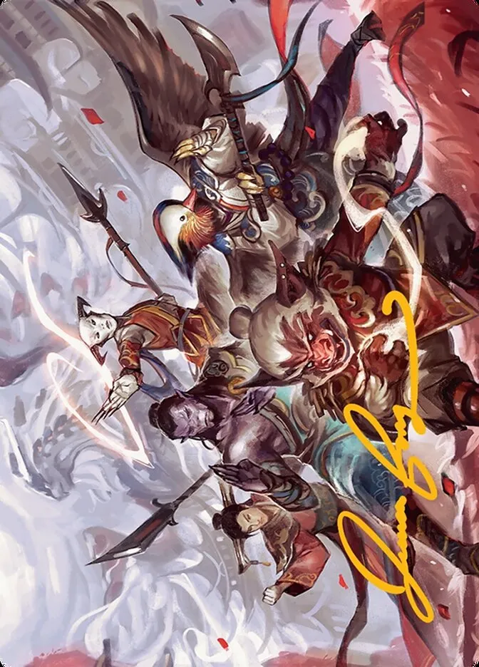 2025 Tarkir: Dragonstorm Art Series Will of the Jeskai // Will of the Jeskai #54 common card image