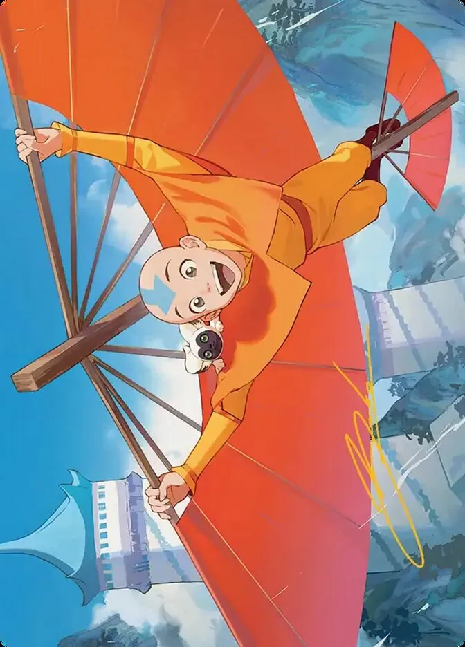 2025 Avatar: the Last Airbender Art Series Aang, the Last Airbender // Aang, the Last Airbender #1 common card image