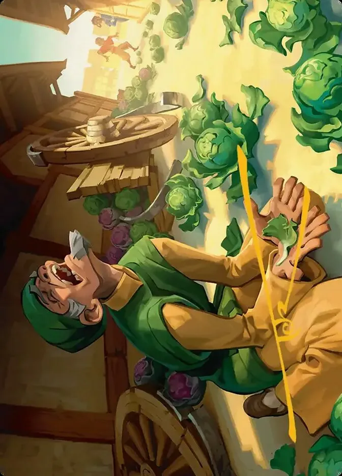 2025 Avatar: the Last Airbender Art Series Unlucky Cabbage Merchant // Unlucky Cabbage Merchant #19 common card image
