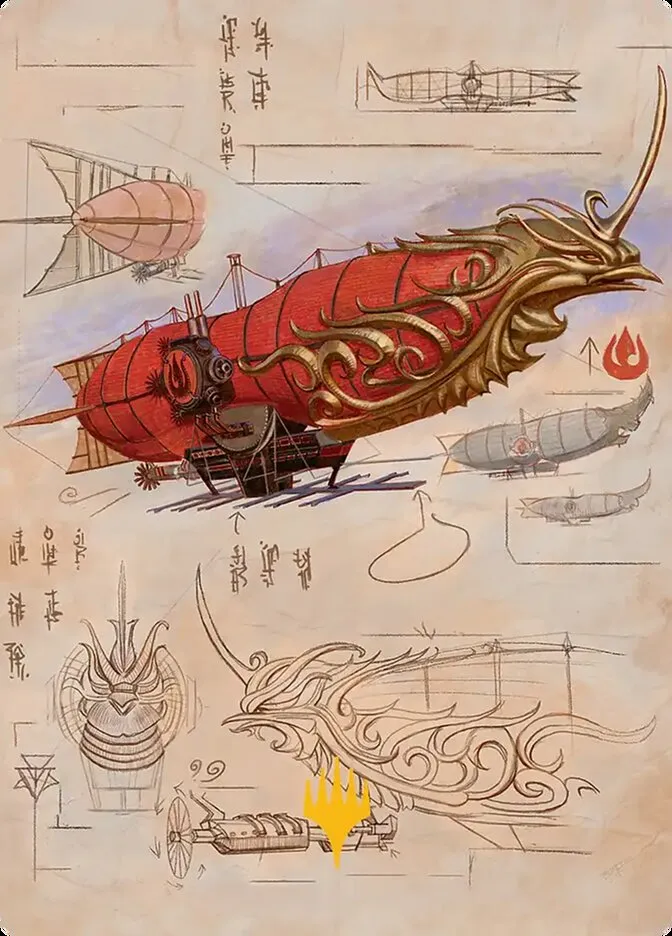 2025 Avatar: the Last Airbender Art Series Phoenix Fleet Airship // Phoenix Fleet Airship #35 common card image