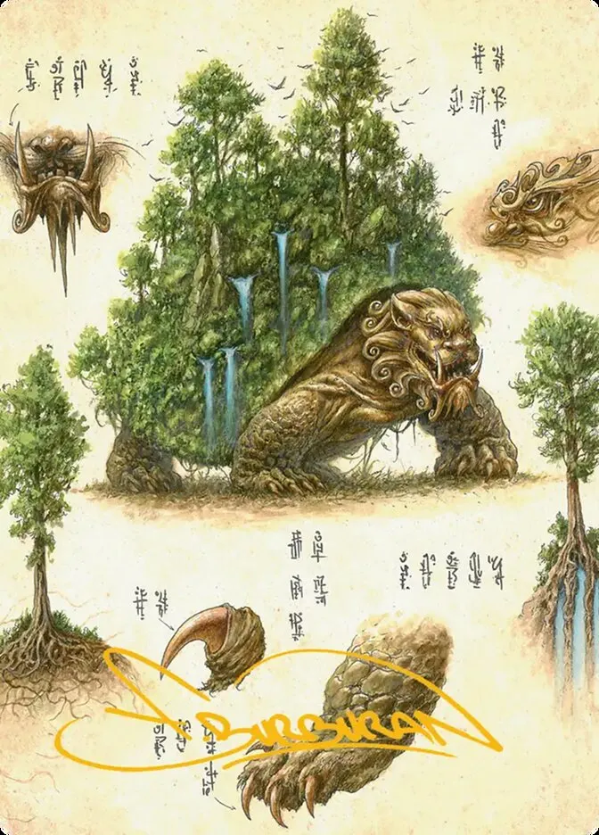 2025 Avatar: the Last Airbender Art Series The Lion-Turtle // The Lion-Turtle #37 common card image