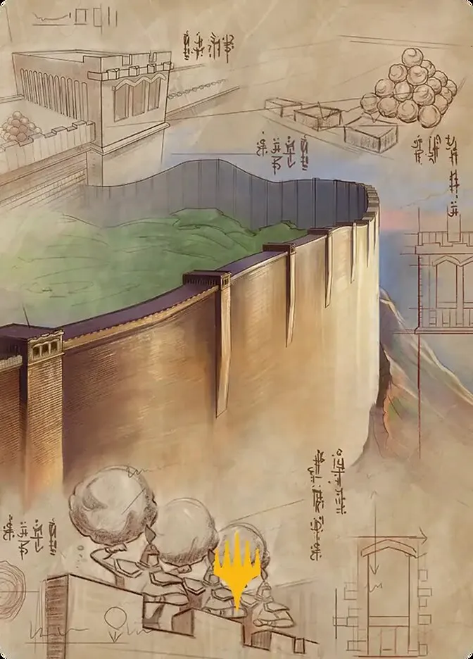 2025 Avatar: the Last Airbender Art Series The Walls of Ba Sing Se // The Walls of Ba Sing Se #38 common card image