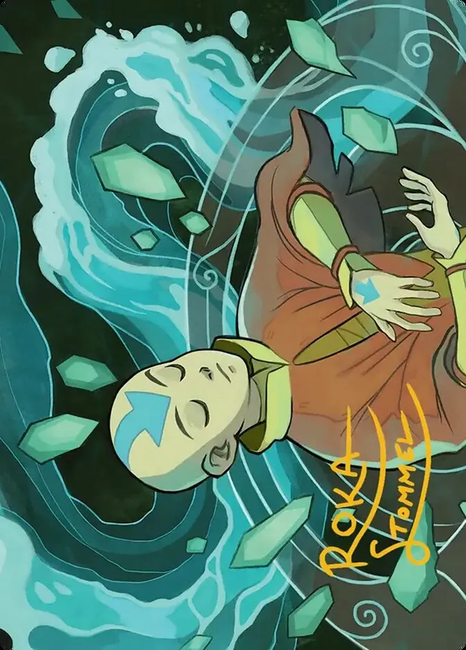 2025 Avatar: the Last Airbender Art Series Aang, at the Crossroads // Aang, at the Crossroads #45 common card image