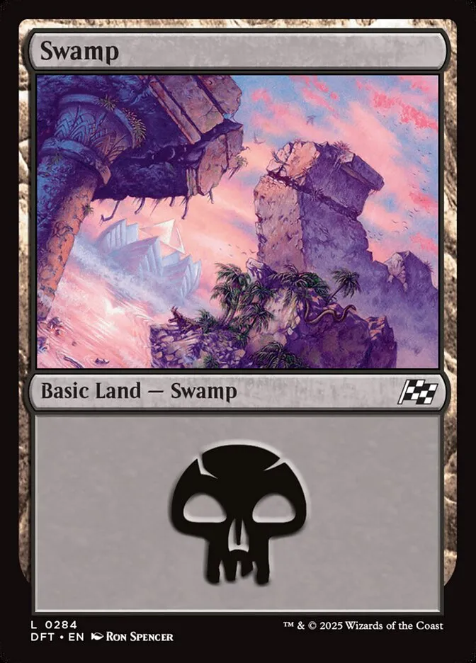 2025 Aetherdrift Swamp [Foil] common #284 common card image