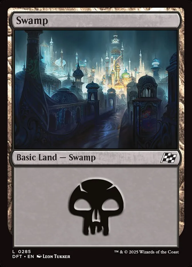2025 Aetherdrift Swamp common #285 common card image