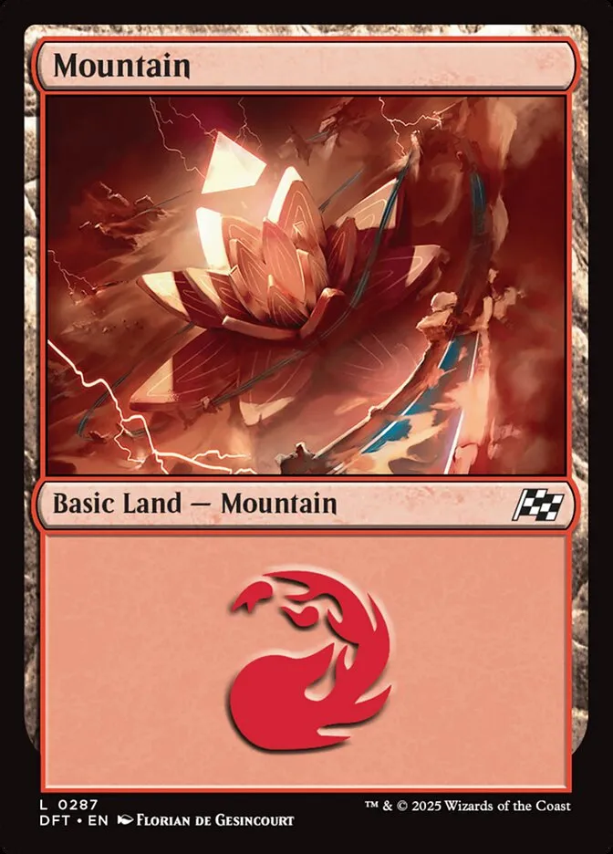 2025 Aetherdrift Mountain common #287 common card image