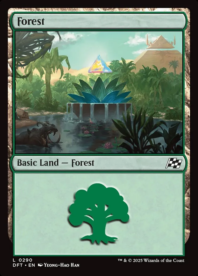 2025 Aetherdrift Forest common #290 common card image