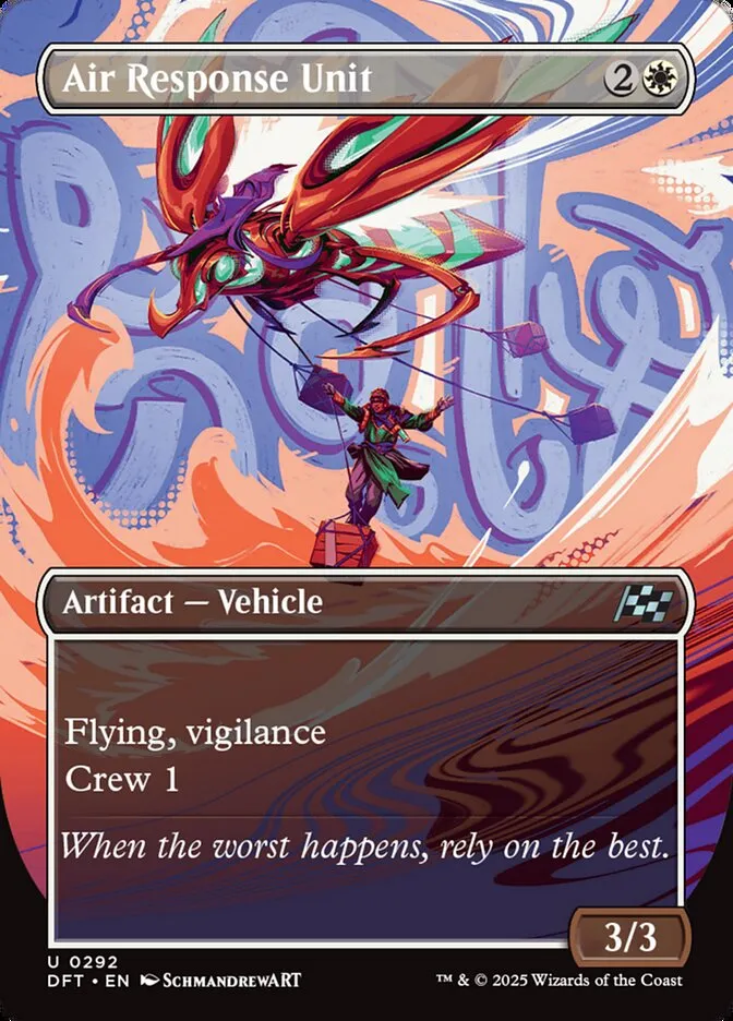 2025 Aetherdrift Air Response Unit uncommon #292 uncommon card image
