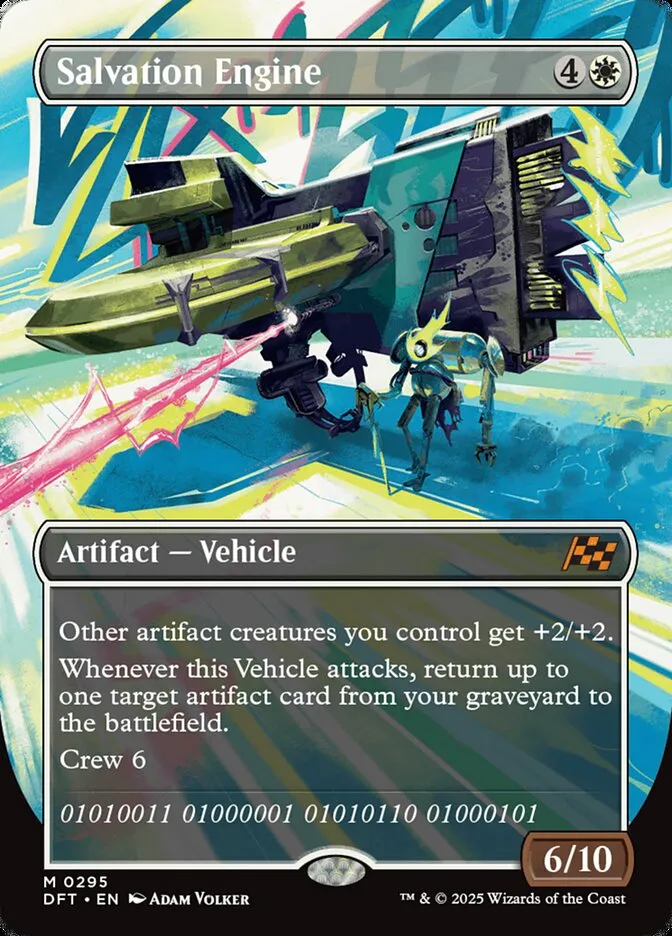 2025 Aetherdrift Salvation Engine mythic #295 mythic card image