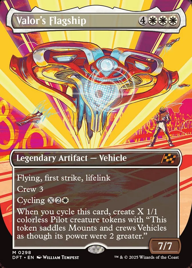 2025 Aetherdrift Valor's Flagship mythic #298 mythic card image