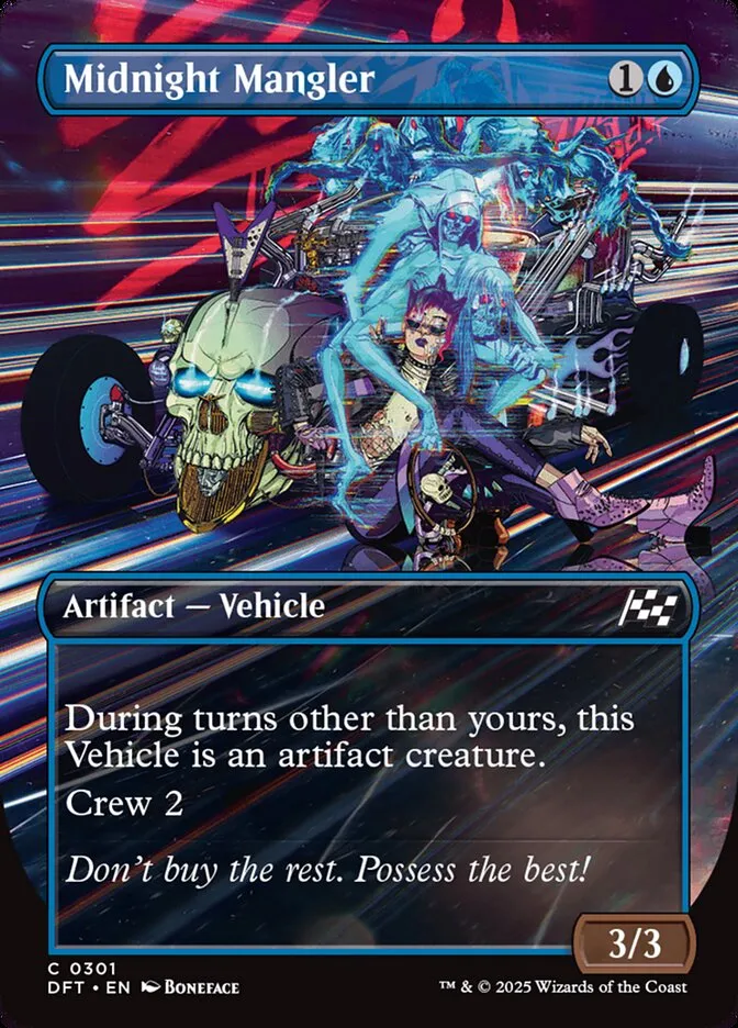 2025 Aetherdrift Midnight Mangler [Foil] common #301 common card image